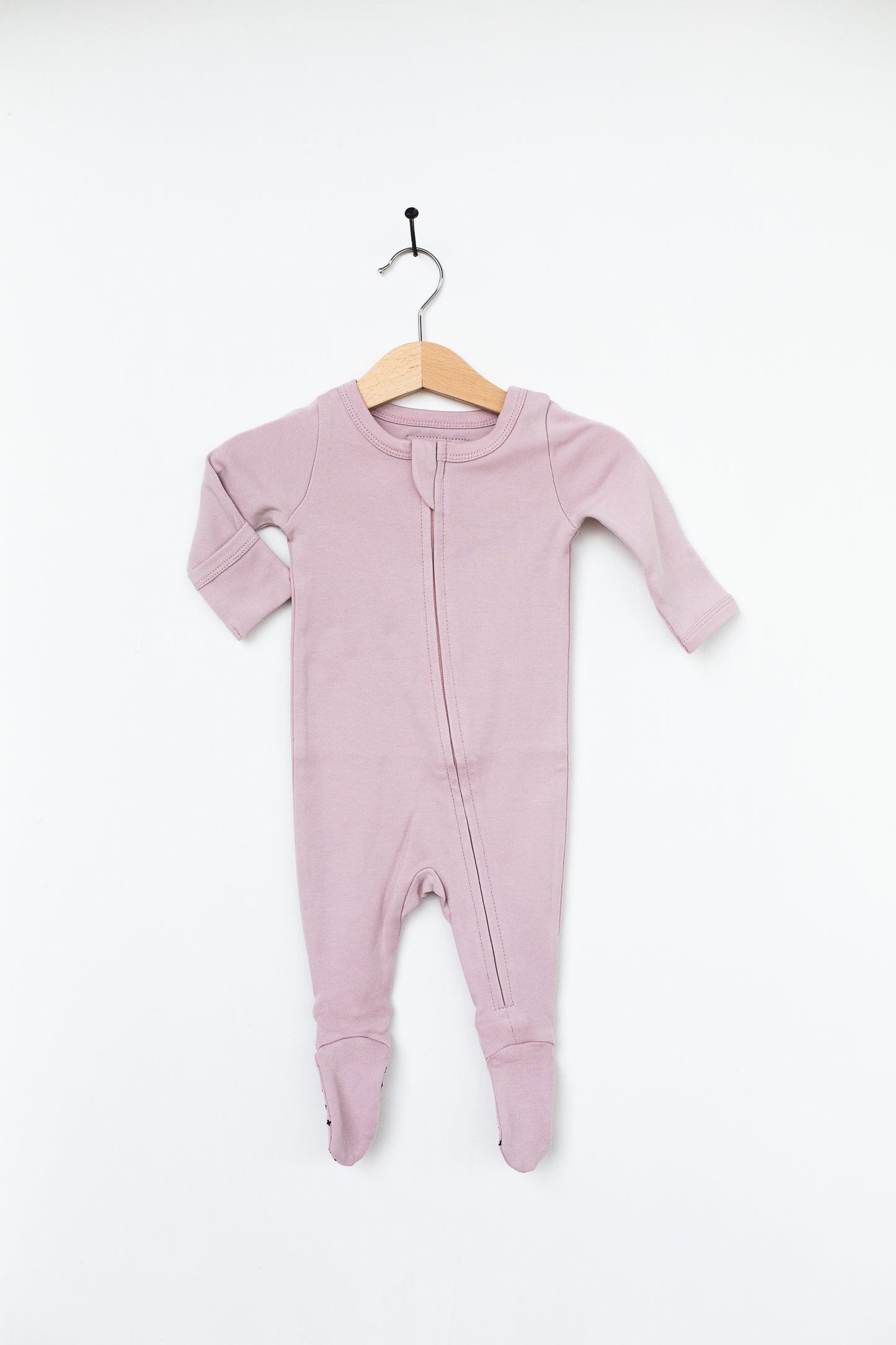 Organic 2 Way Zip Footie | GOTS Certified Organic Cotton | Solid Colors