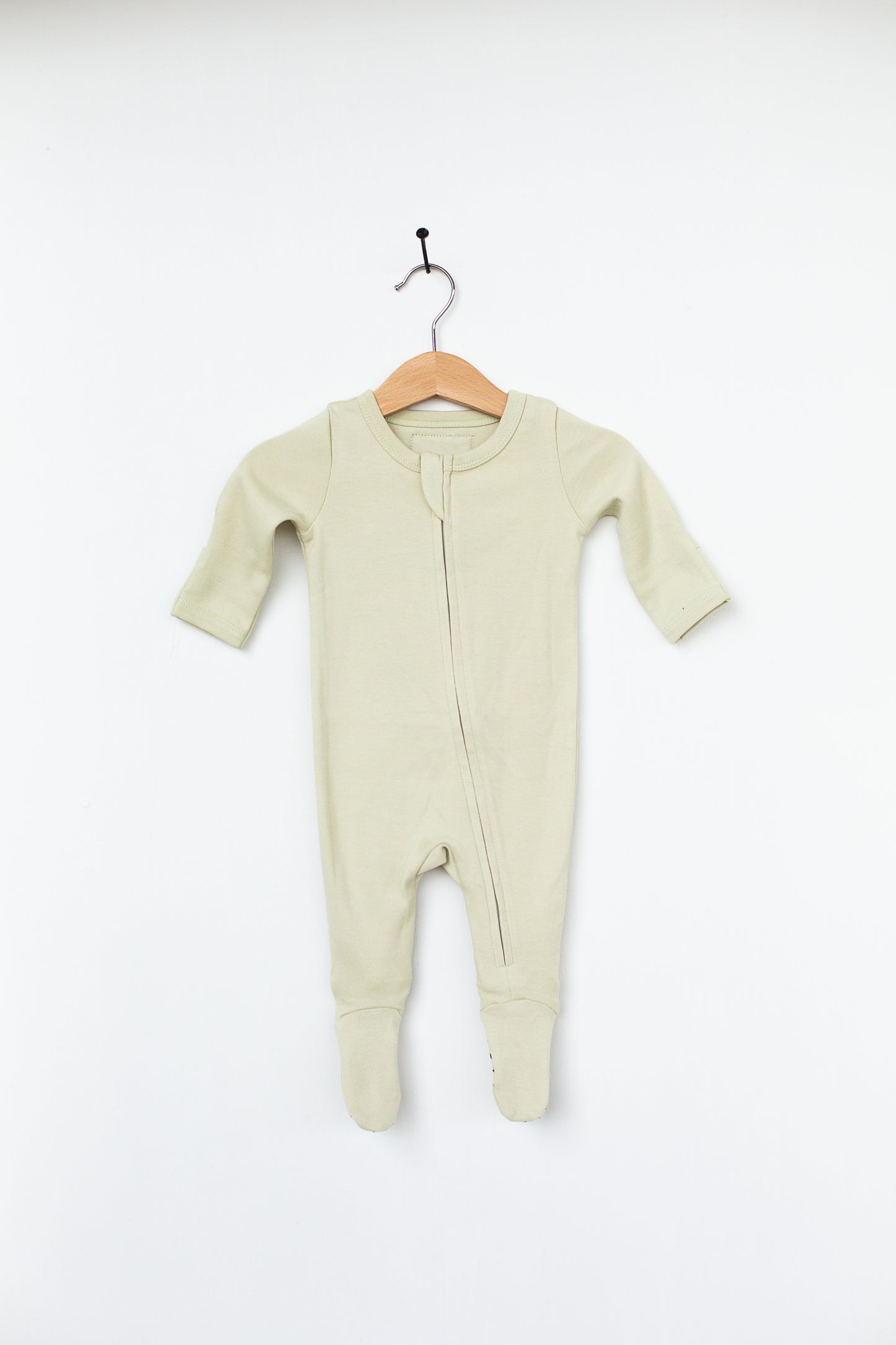 Organic 2 Way Zip Footie | GOTS Certified Organic Cotton | Solid Colors