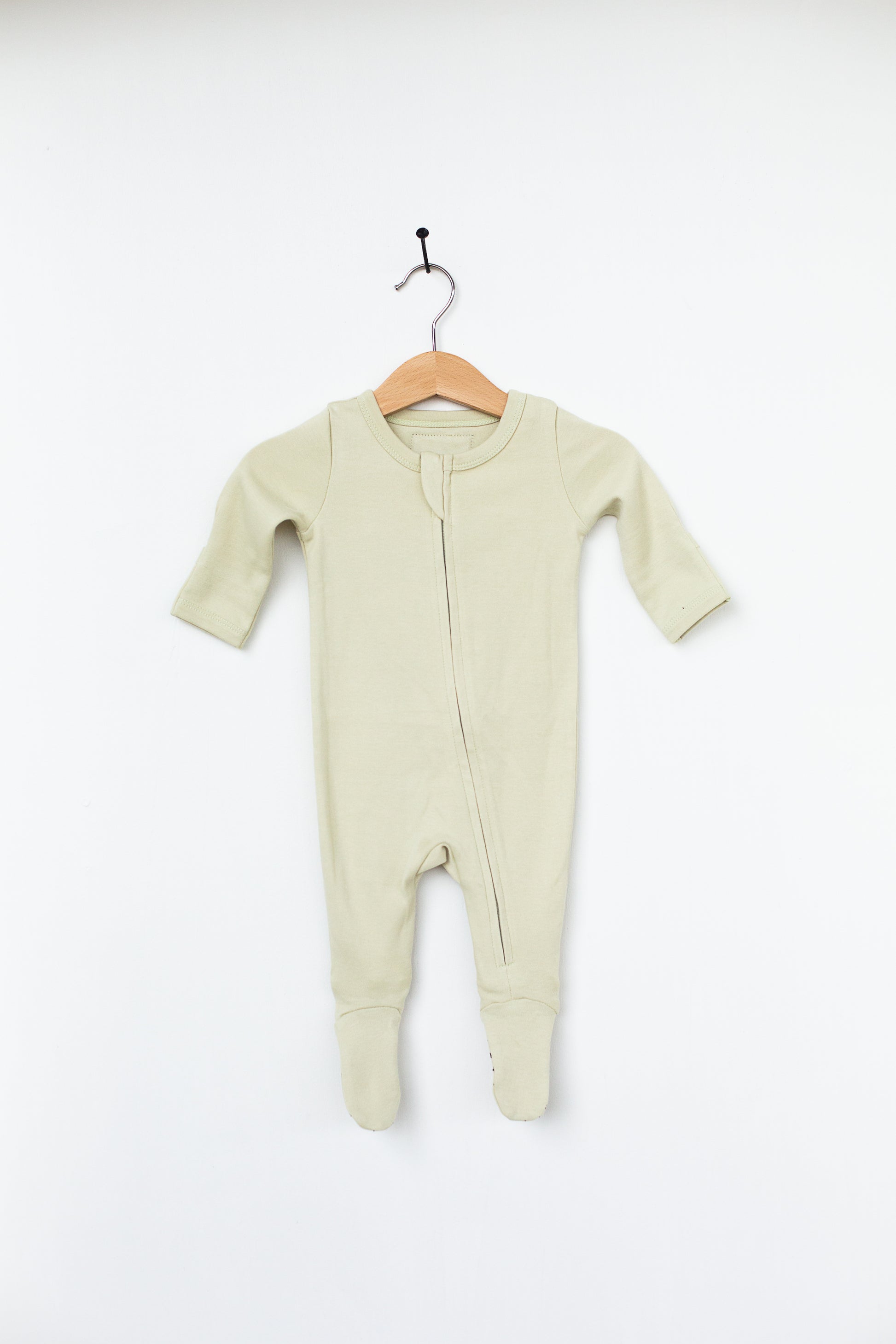 Organic 2 Way Zip Footie | GOTS Certified Organic Cotton | Solid Colors