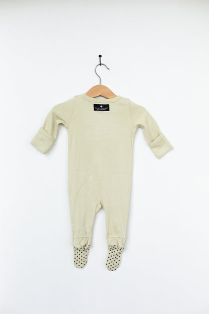 Organic 2 Way Zip Footie | GOTS Certified Organic Cotton | Solid Colors