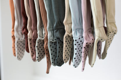 Organic 2 Way Zip Footie | GOTS Certified Organic Cotton | Solid Colors