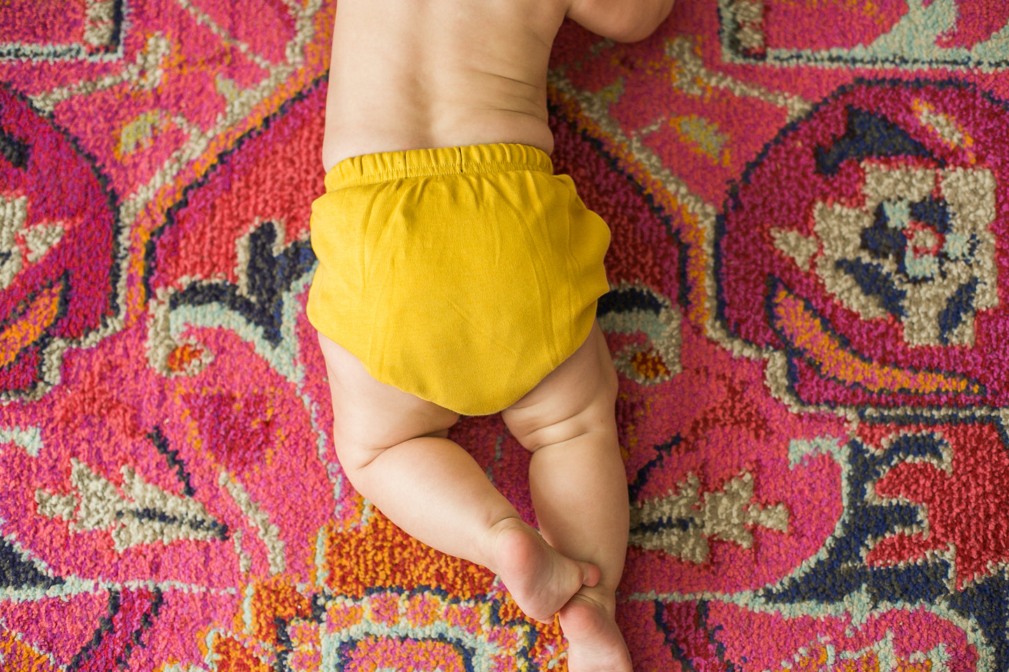 Organic baby bloomer in solid colors – alternate view 6