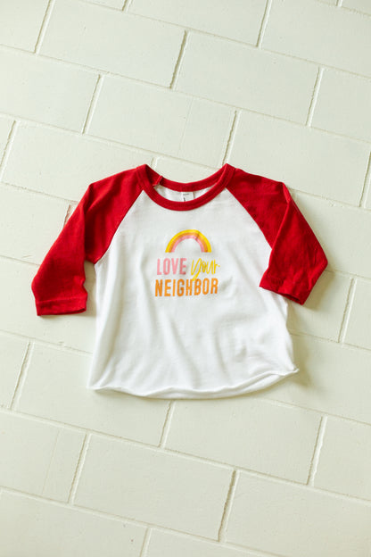 Love your neighbor - Baseball Tee