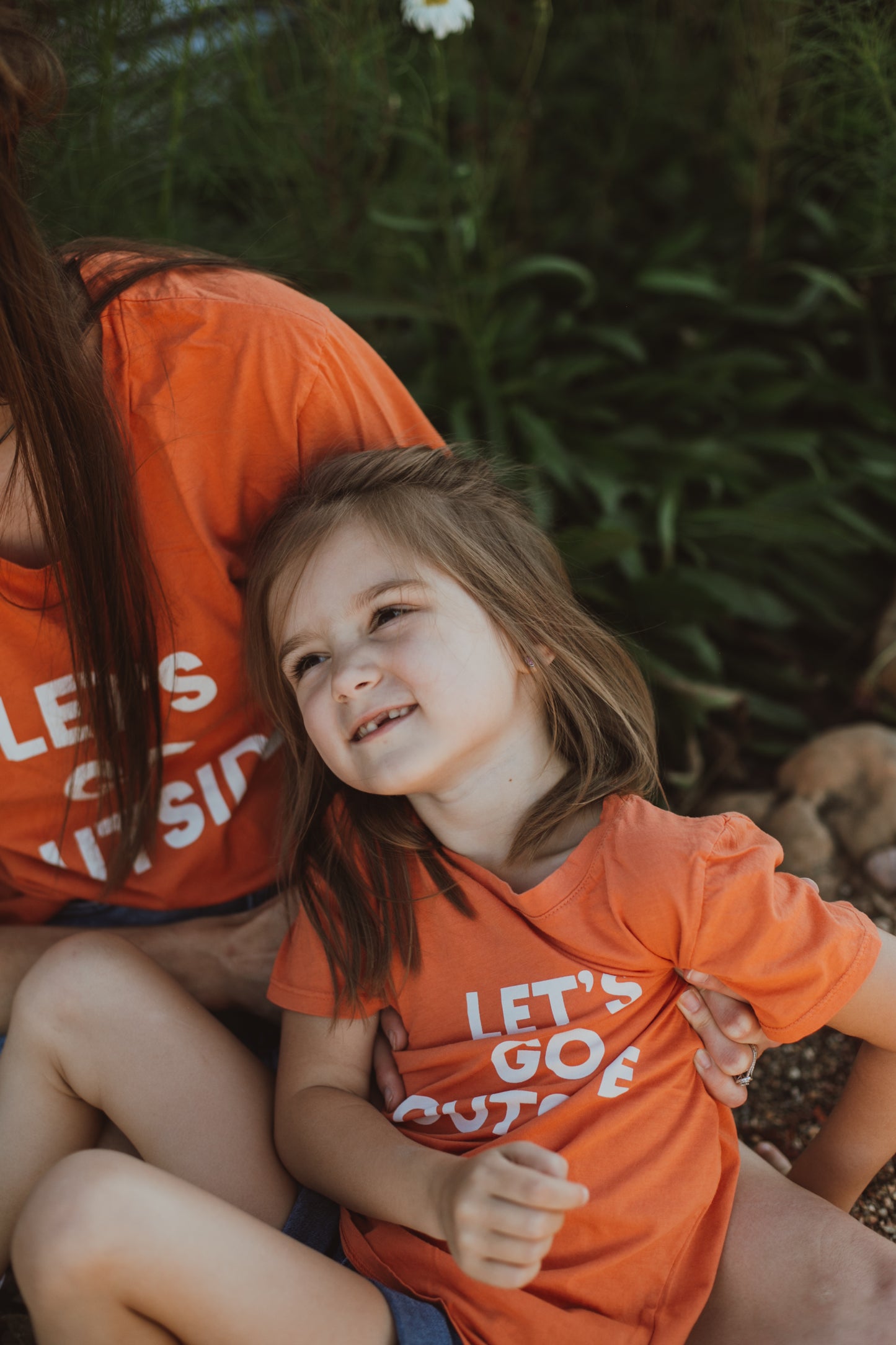Let's go outside Kid's Crewneck Tee