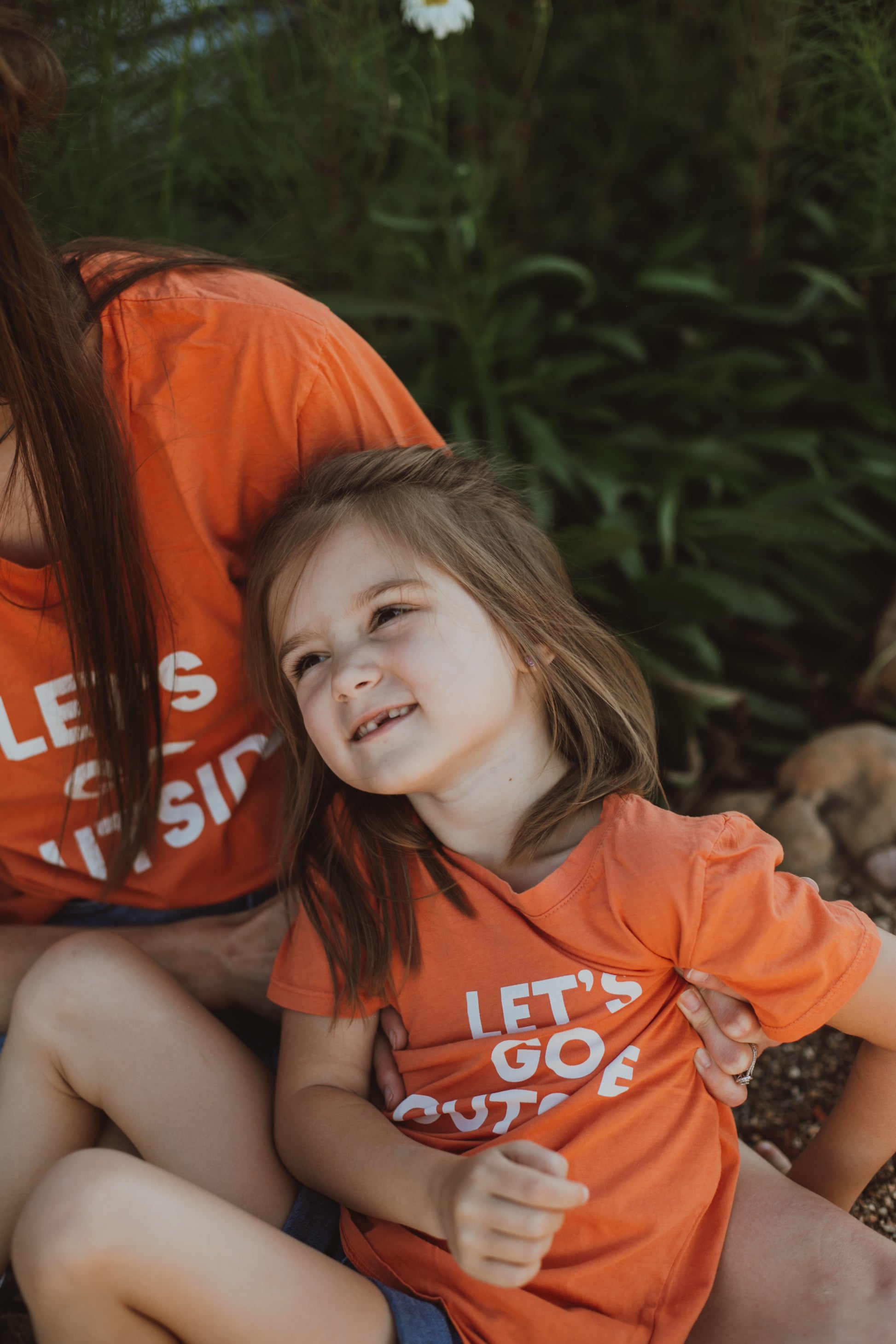Let's go outside Kid's Crewneck Tee