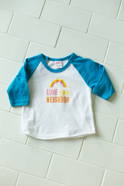 Love your neighbor - Baseball Tee