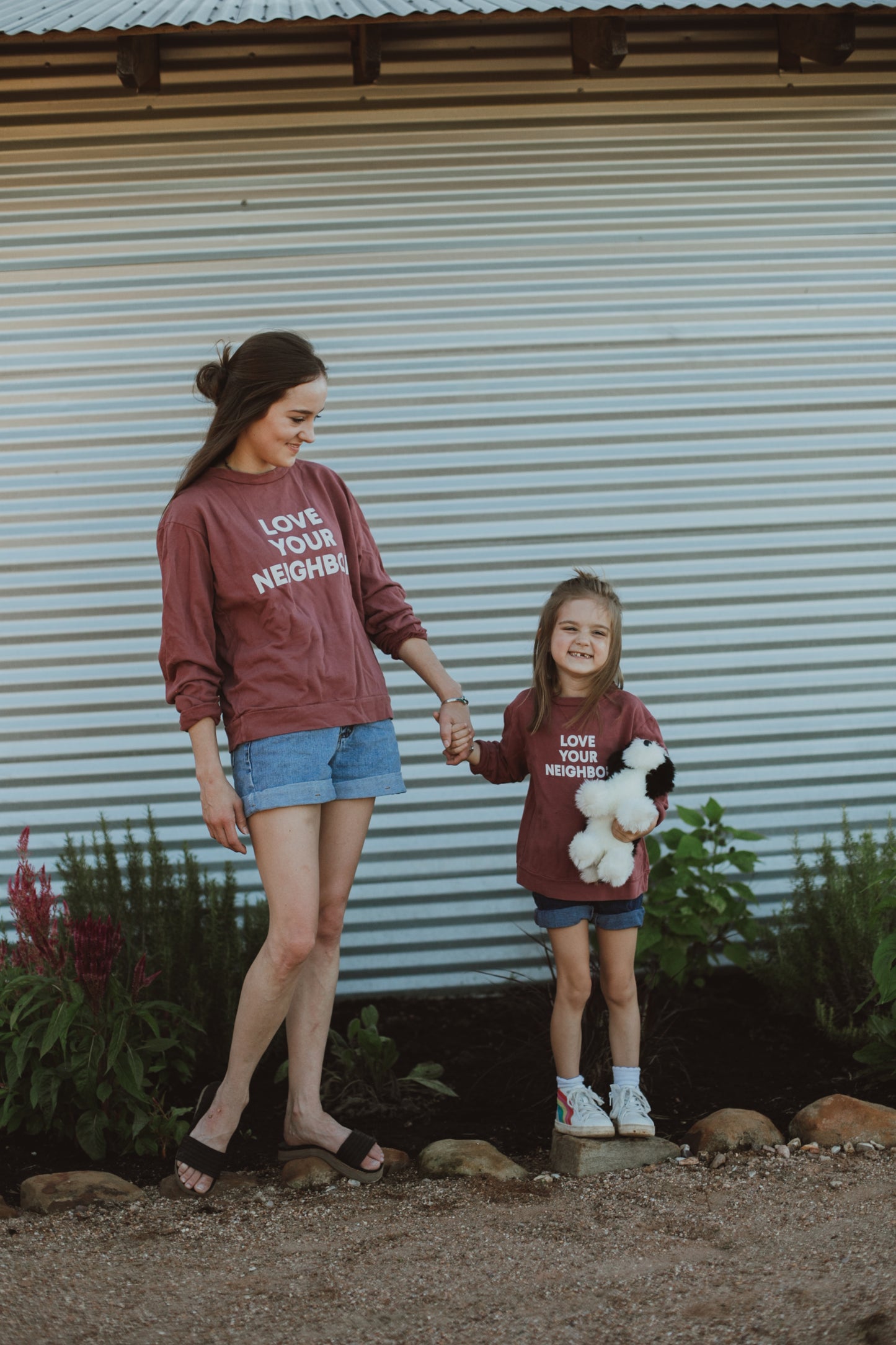 Love Your Neighbor Kids Sweatshirt | GOTS Certified Organic Cotton
