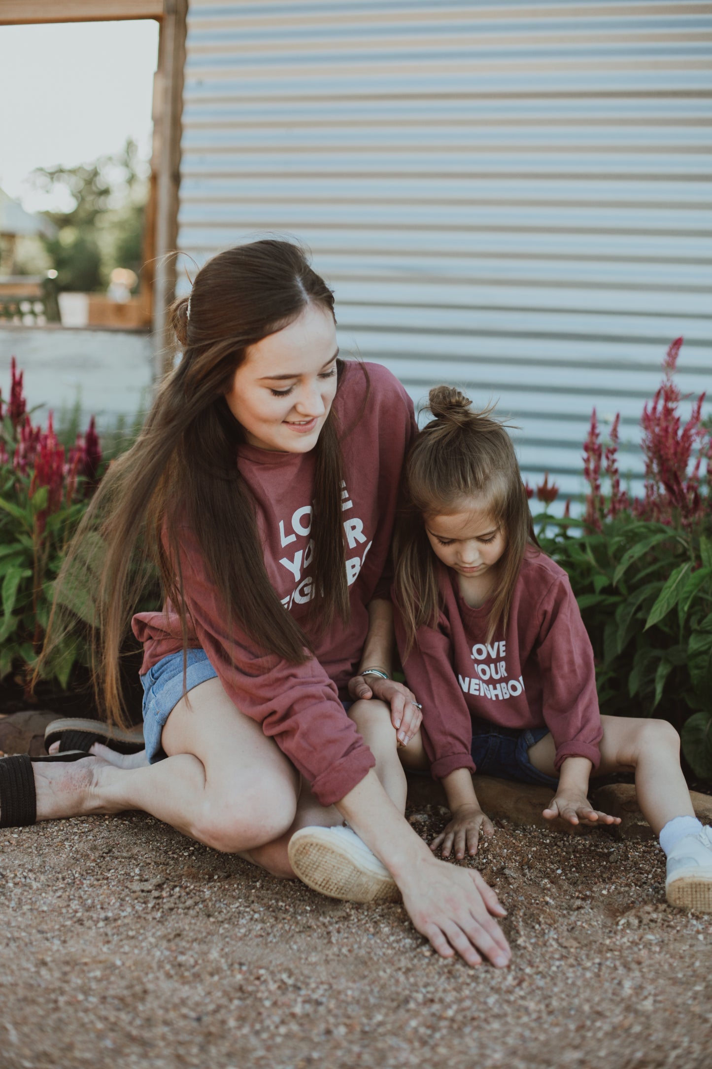 Love Your Neighbor Kids Sweatshirt | GOTS Certified Organic Cotton