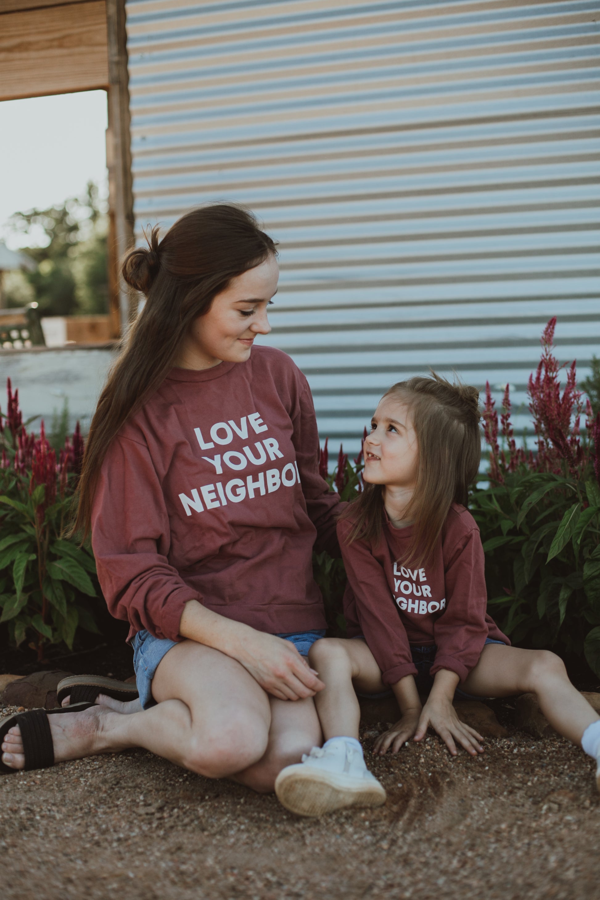 Love Your Neighbor Adult Sweatshirt | GOTS Certified Organic Cotton