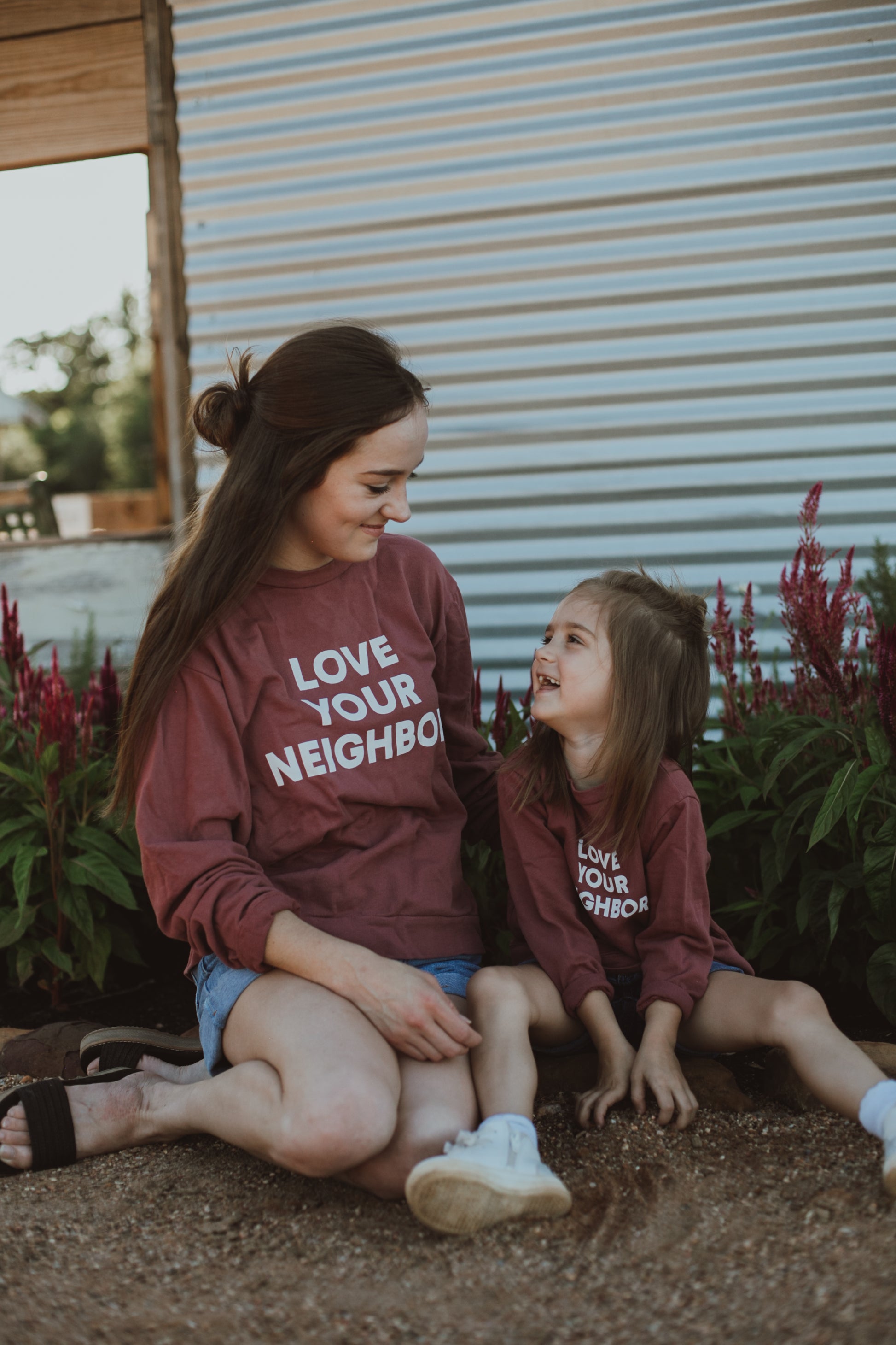 Love Your Neighbor Adult Sweatshirt | GOTS Certified Organic Cotton