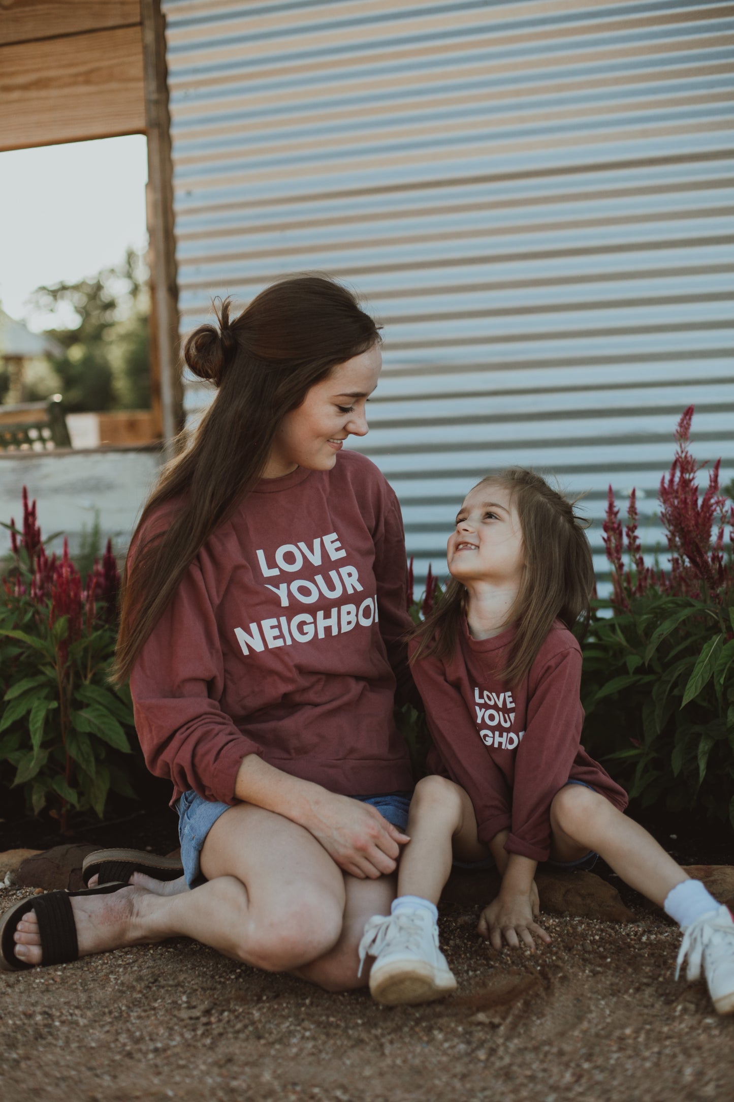 Love Your Neighbor Adult Sweatshirt | GOTS Certified Organic Cotton