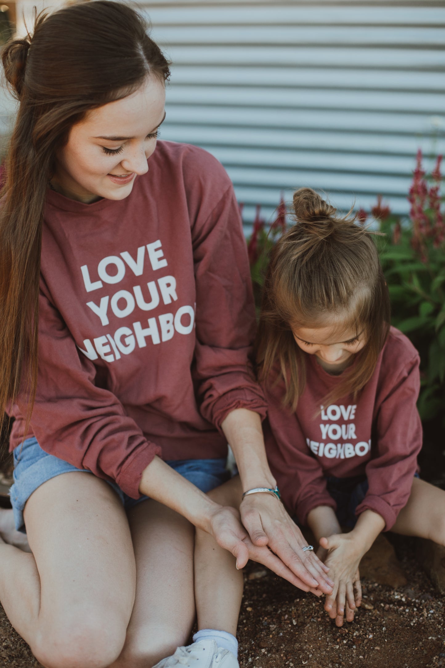 Love Your Neighbor Adult Sweatshirt | GOTS Certified Organic Cotton