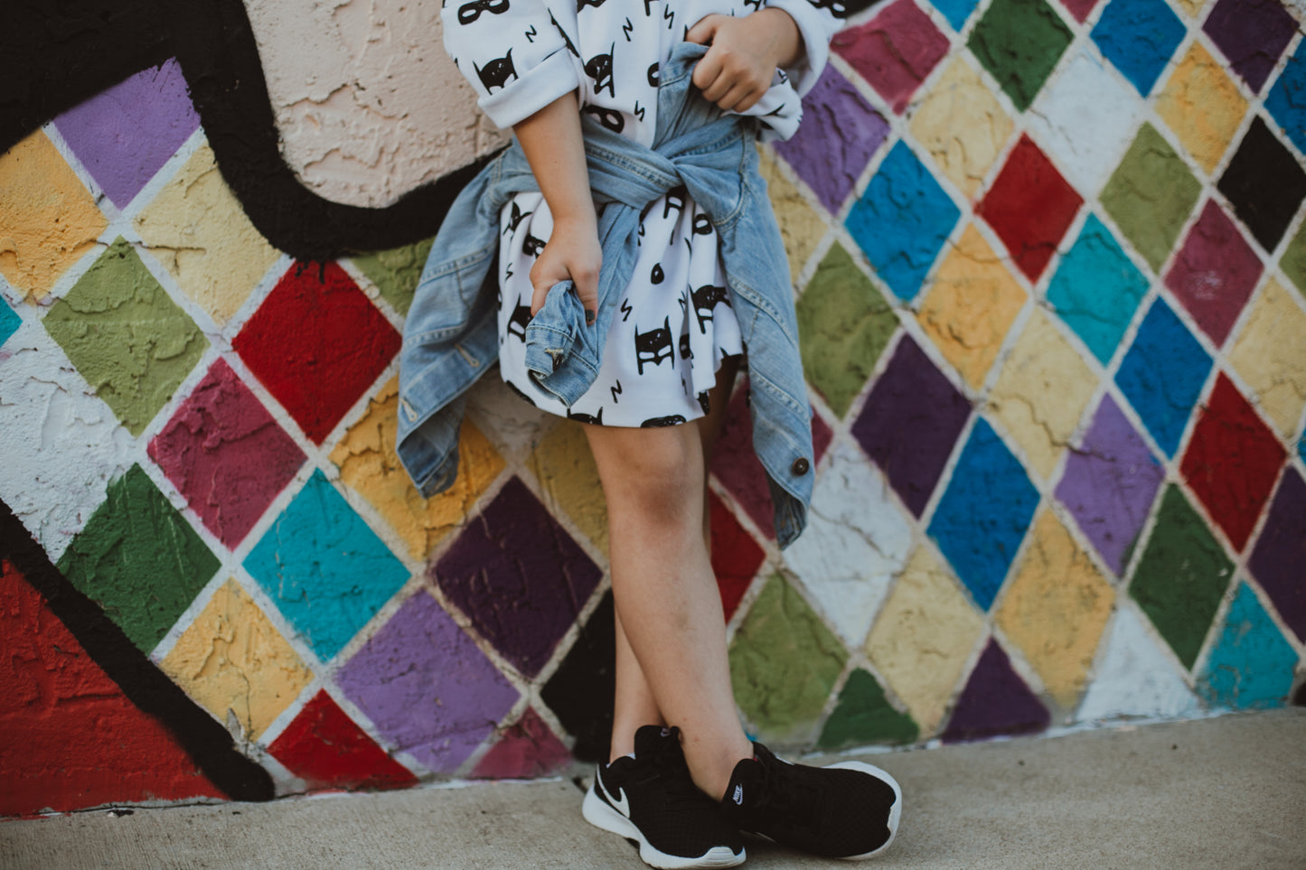 Organic slouch dress in signature prints – alternate view 10