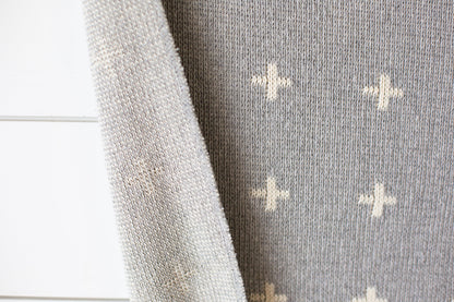 Mini Swiss Cross recycled cotton family blanket