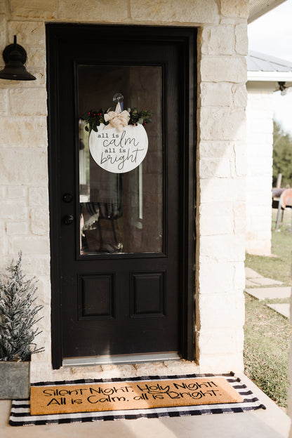 XL Doormat | Silent Night Holy Night