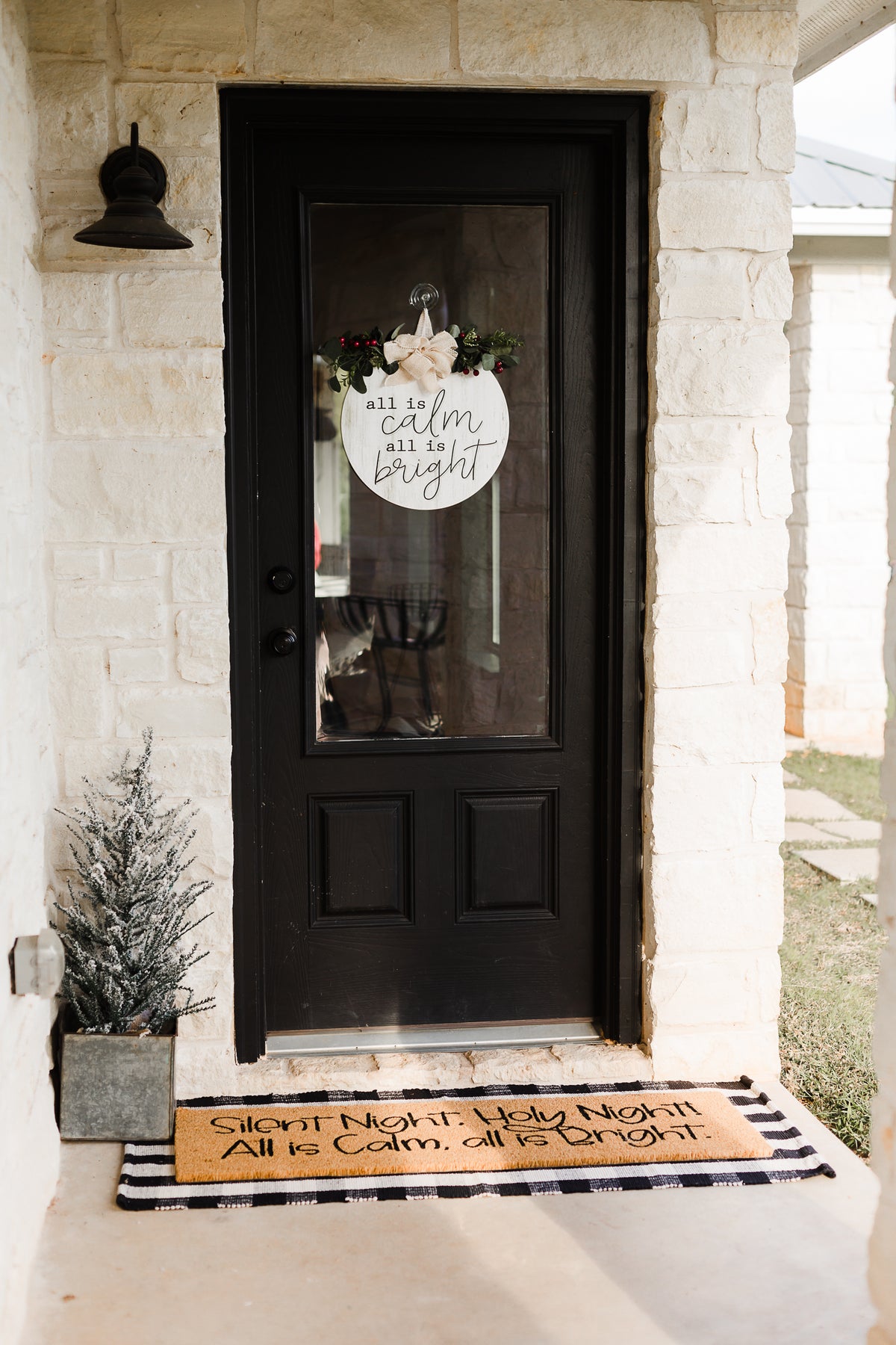XL Doormat | Silent Night Holy Night