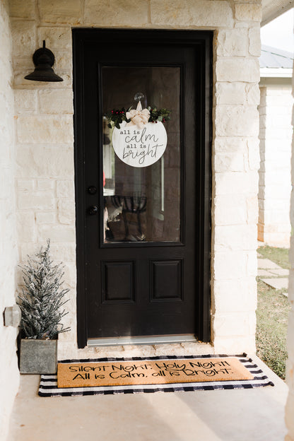 XL Doormat | Silent Night Holy Night