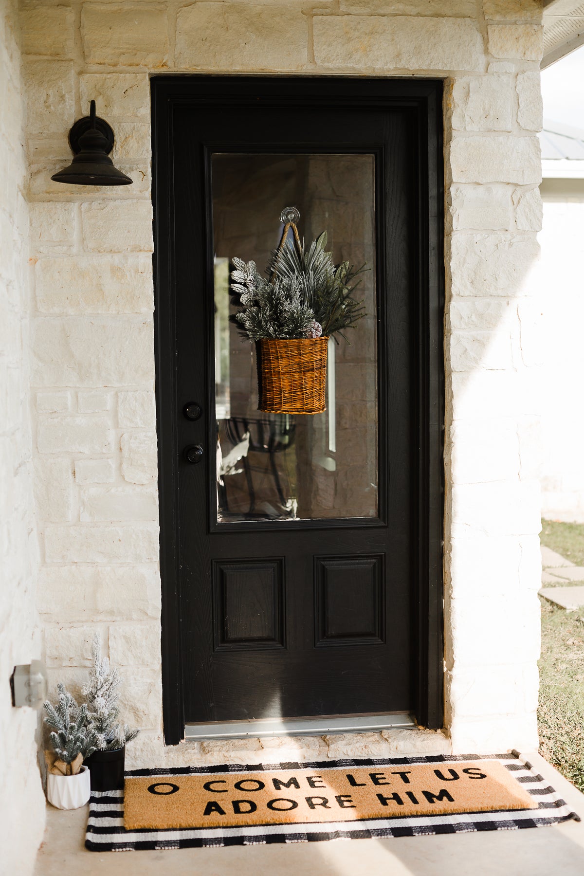 XL Doormat | O Come let us adore Him