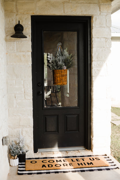 XL Doormat | O Come let us adore Him