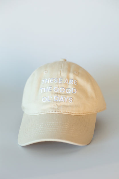These Are the Good Ol' Days Baseball Cap | Child Size | Modern Burlap