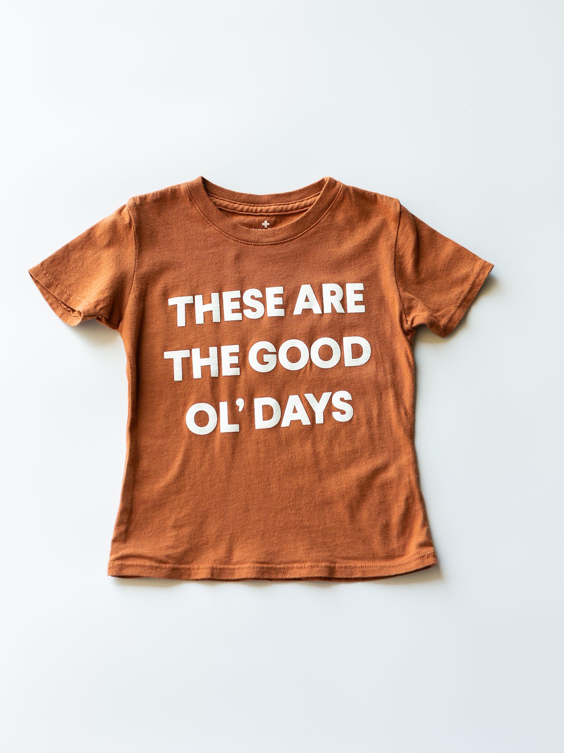 Made in the USA | These Are The Good Ol' Days Kid S/S Crewneck Tee - Sunburn