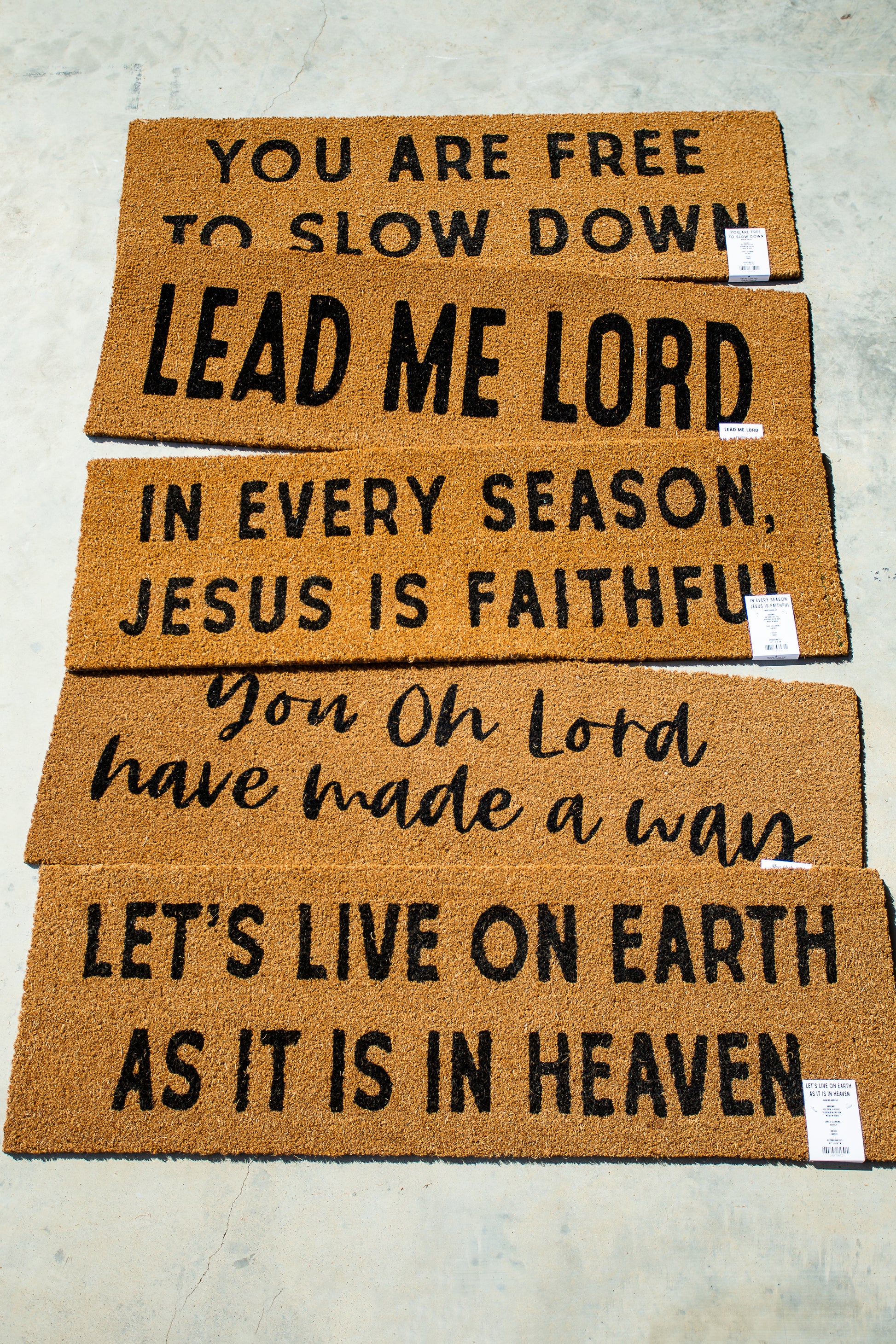 XL Christian Doormat | Lead Me Lord | Coconut Coir