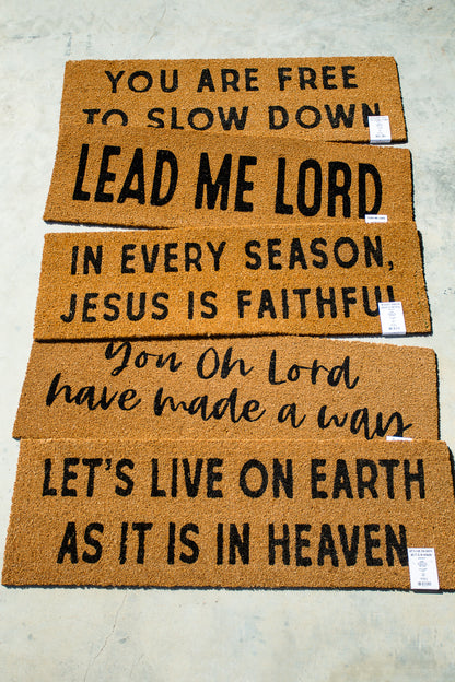 XL Christian Doormat | Lead Me Lord | Coconut Coir