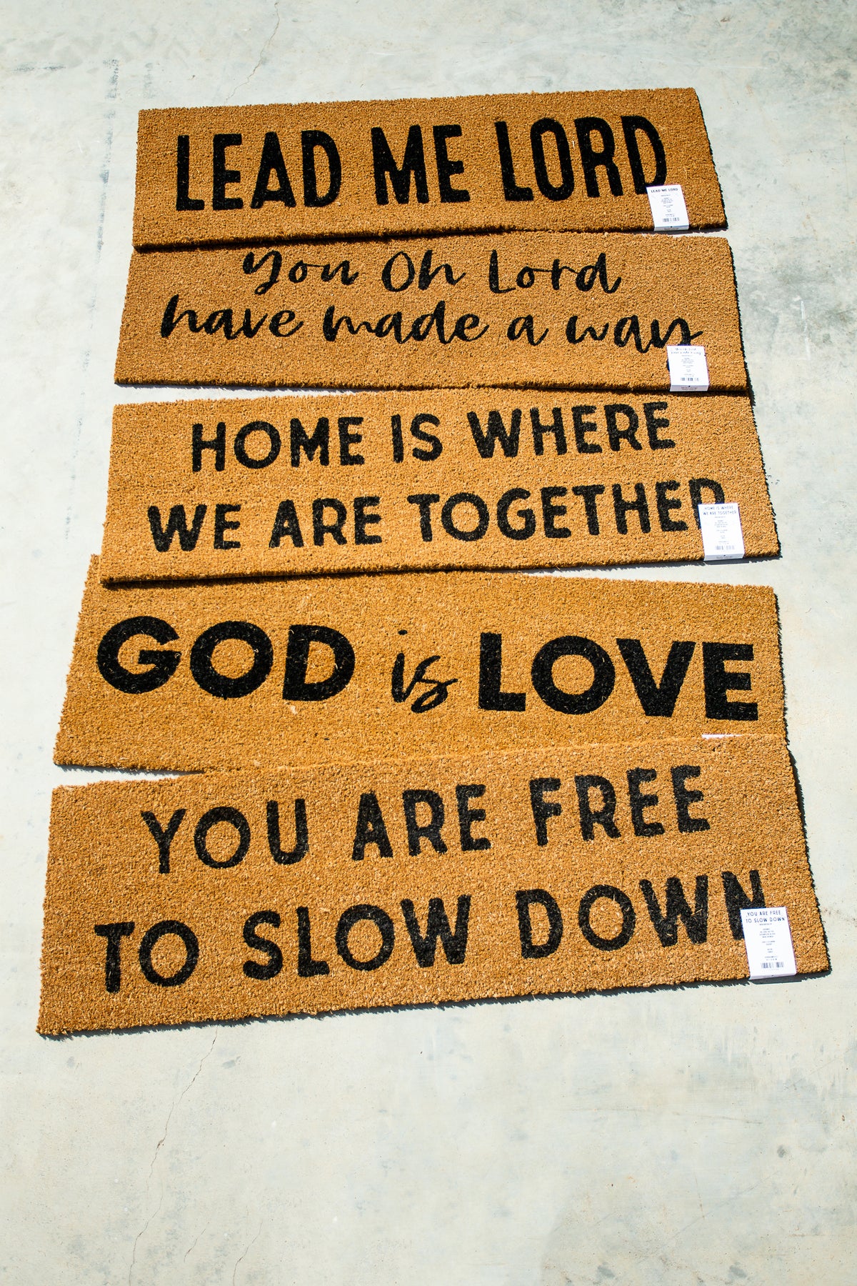 XL Doormat | Home Is Where We Are Together | Coconut Coir