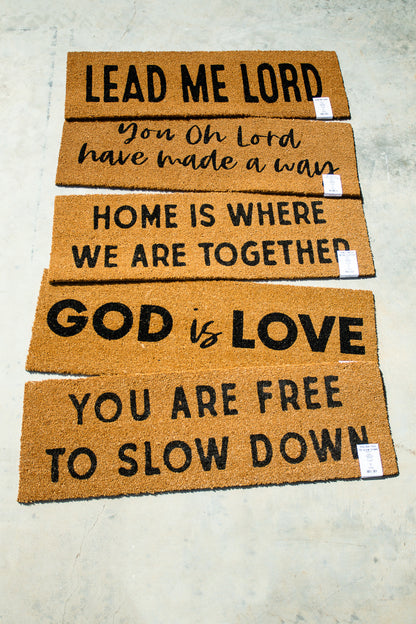XL Christian Doormat | You, O Lord, Have Made a Way | Coconut Coir