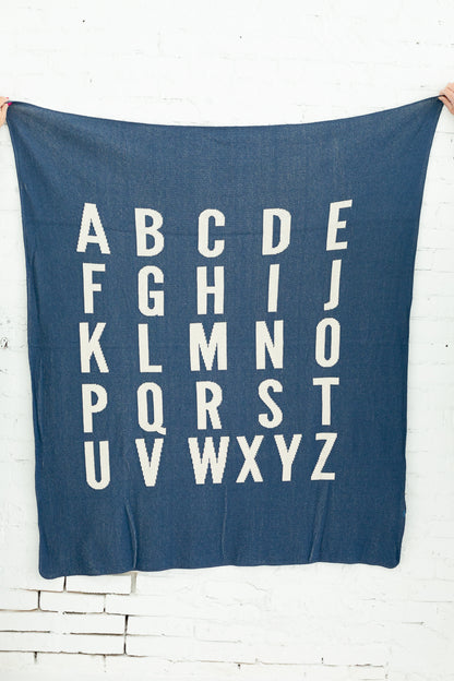 ABC Recycled Cotton Throw Blanket | Made in USA