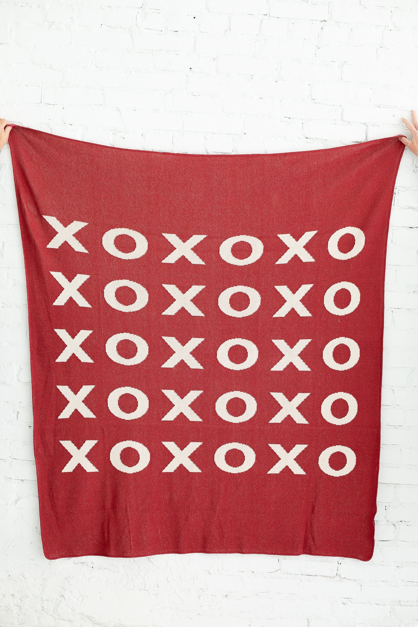 XO Recycled Cotton Throw Blanket | Made in USA