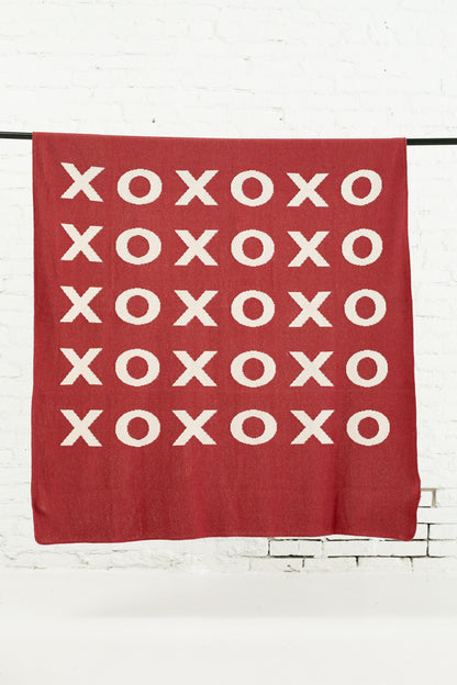 XO Recycled Cotton Throw Blanket | Made in USA