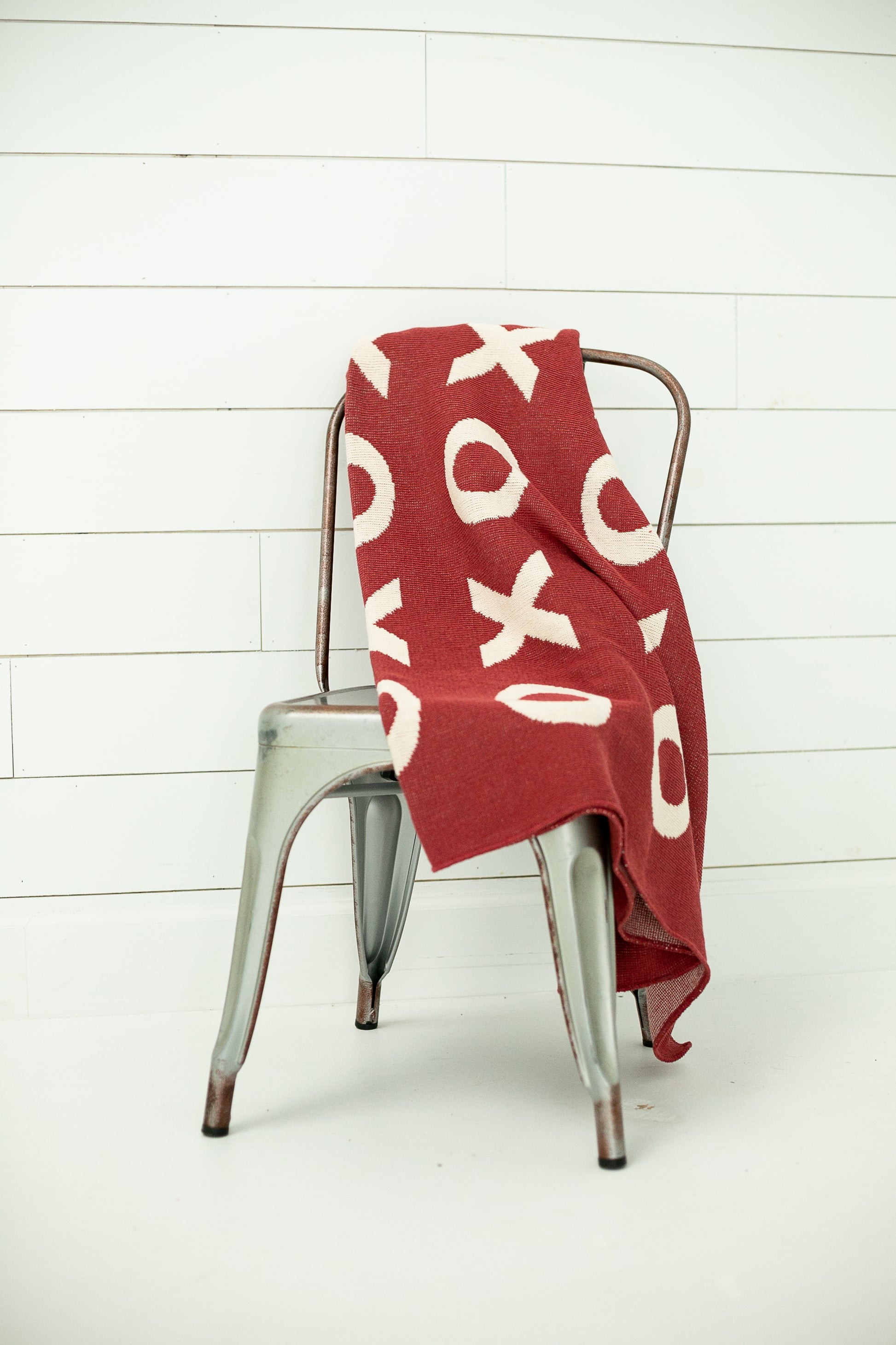 XO Recycled Cotton Throw Blanket | Made in USA