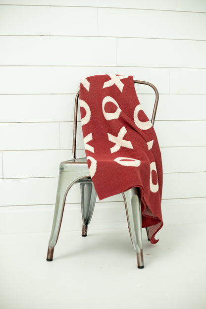 XO Recycled Cotton Throw Blanket | Made in USA