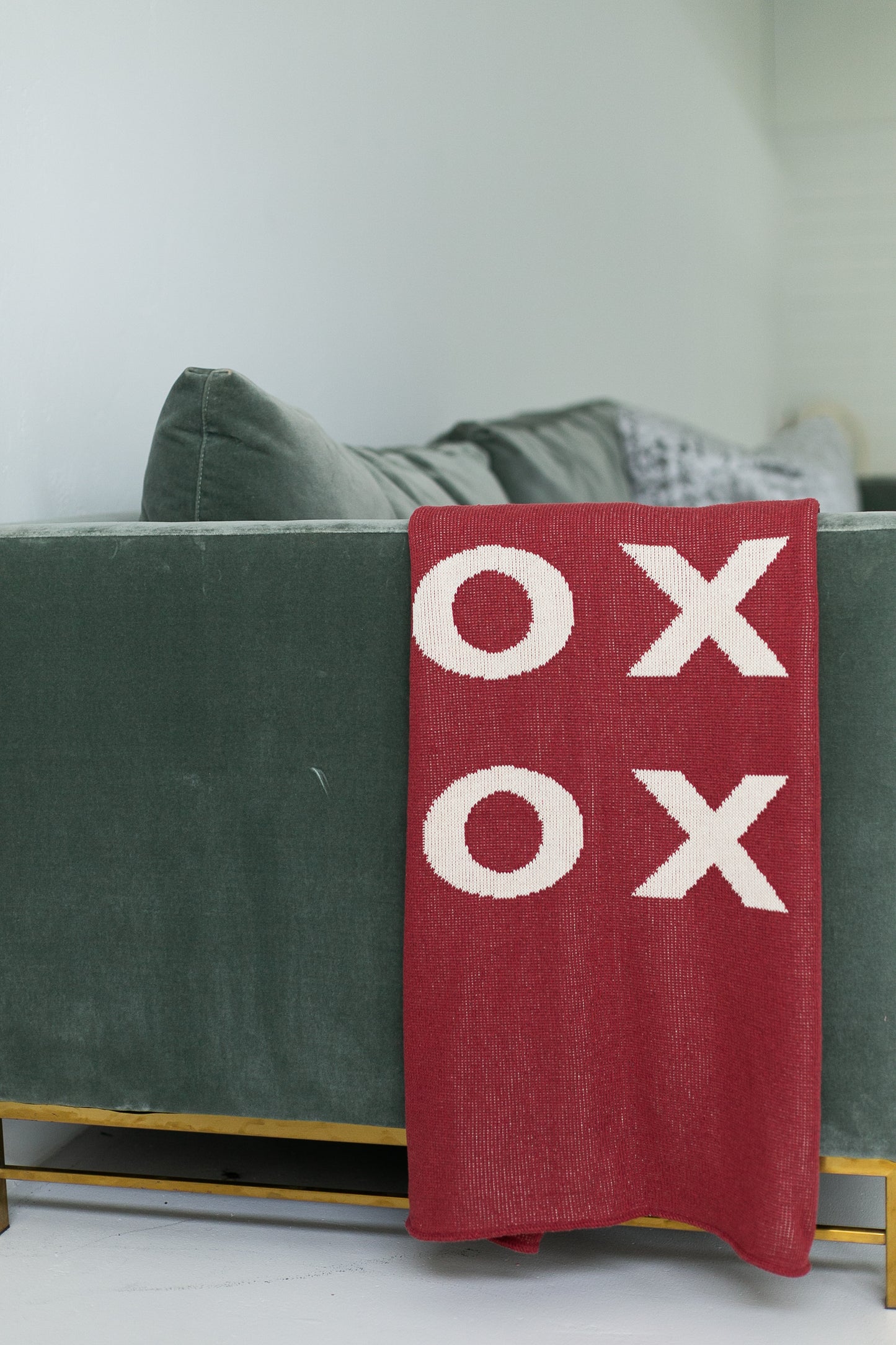 XO Recycled Cotton Throw Blanket | Made in USA