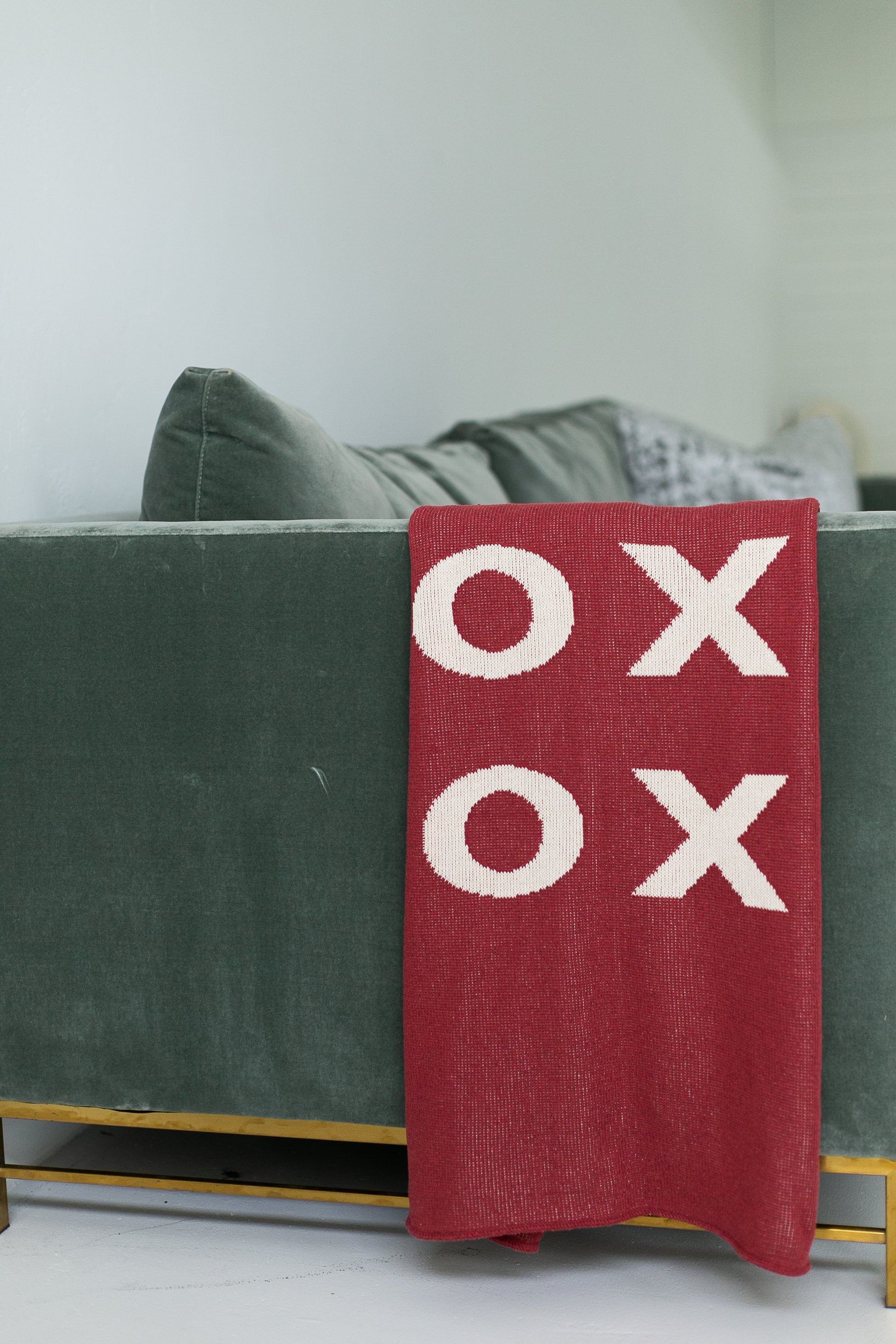 XO Recycled Cotton Throw Blanket | Made in USA