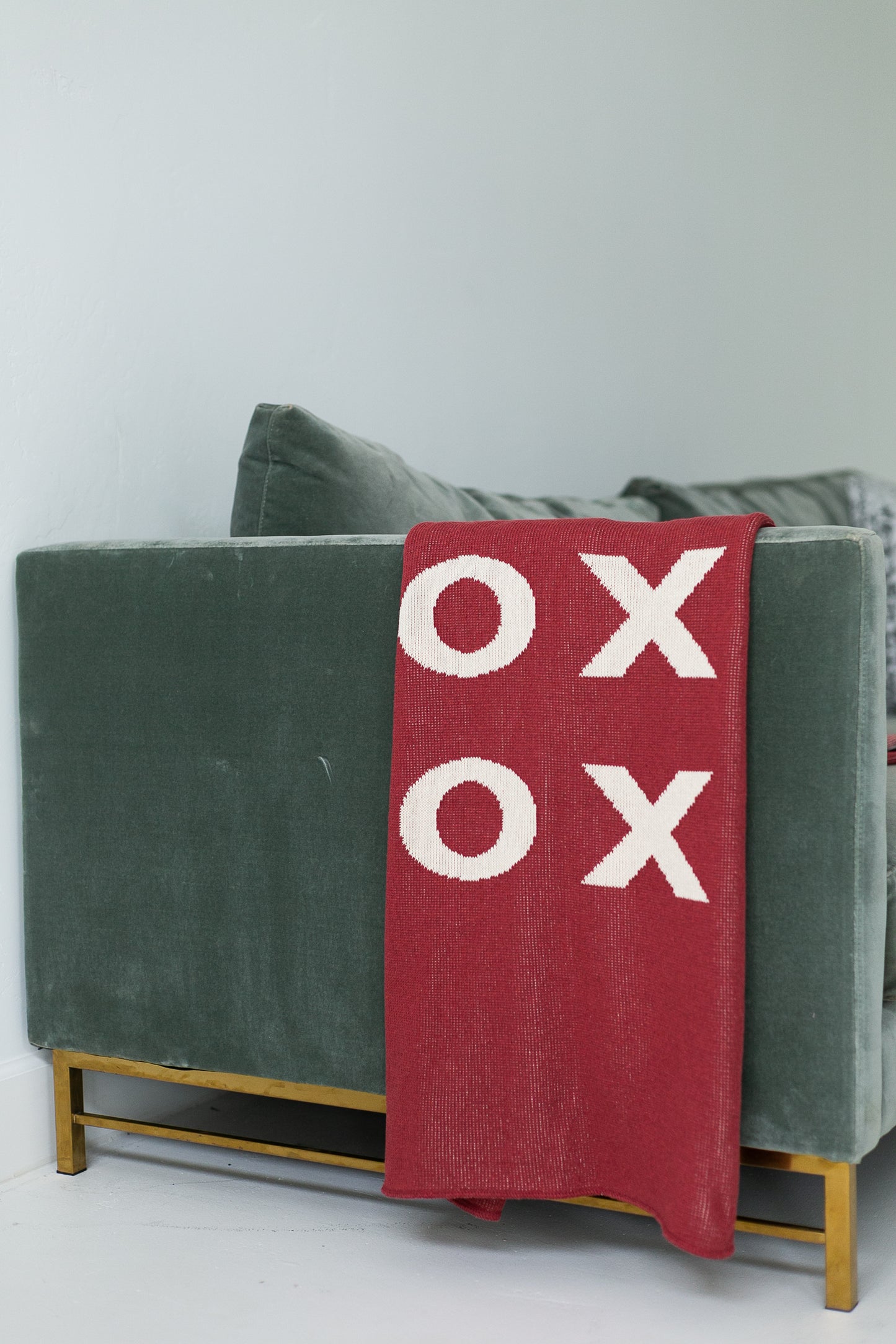 XO Recycled Cotton Throw Blanket | Made in USA