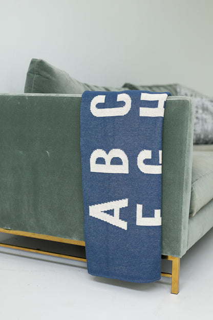 ABC Recycled Cotton Throw Blanket | Made in USA
