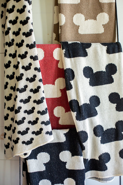 One-of-a-kind recycled cotton knit throws made in the USA by Modern Burlap