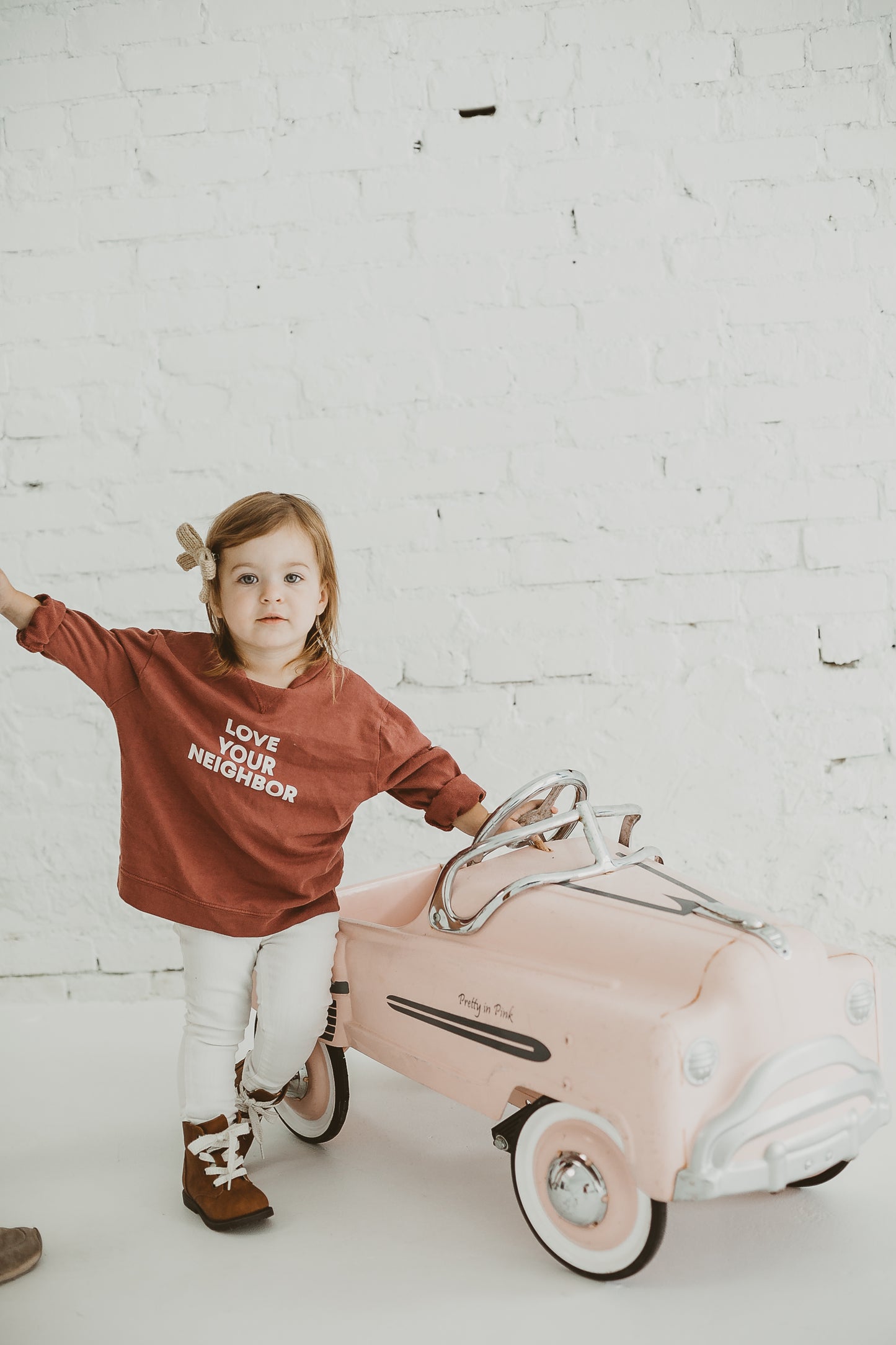Love Your Neighbor Kids Sweatshirt | GOTS Certified Organic Cotton
