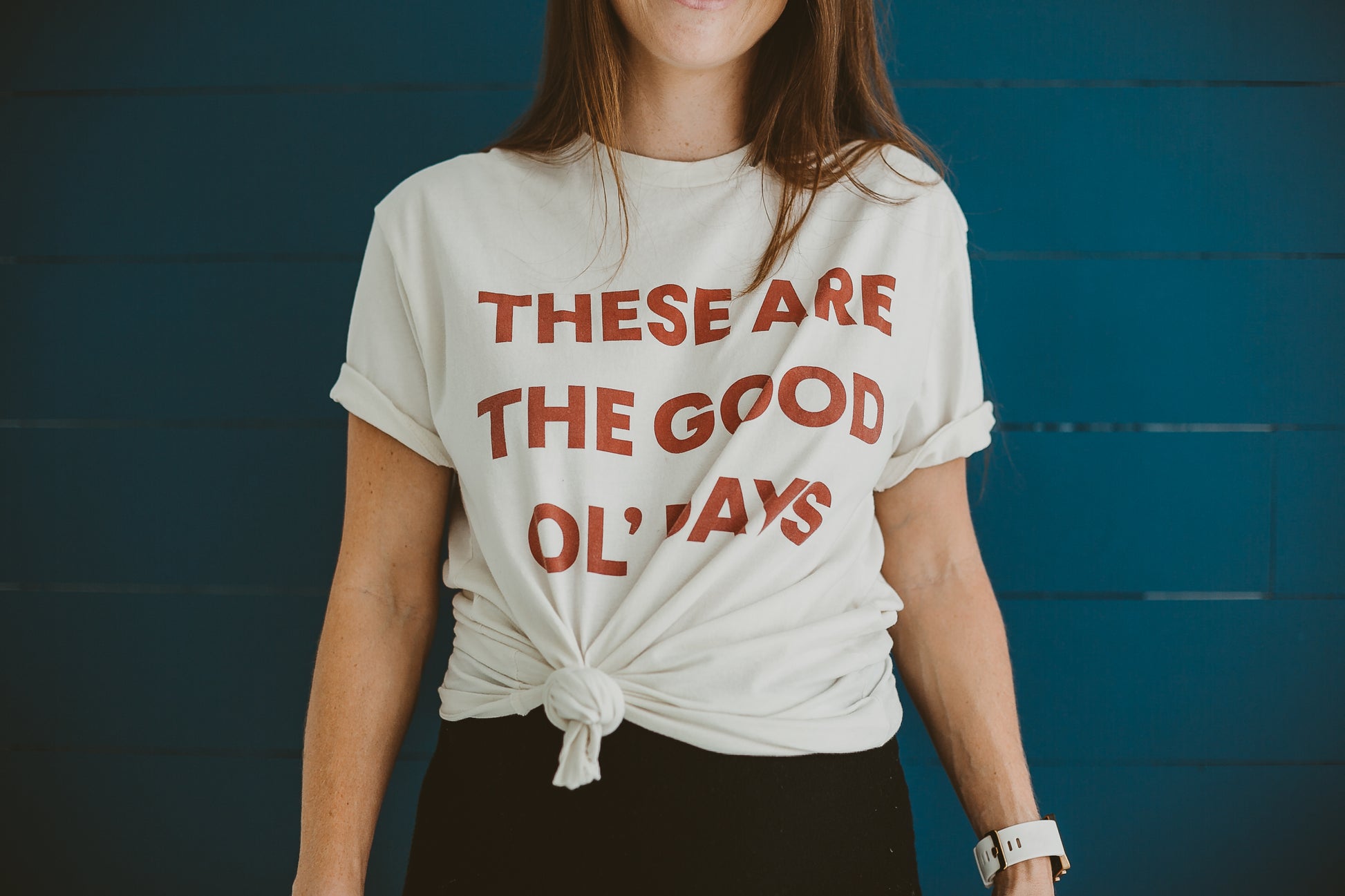 These Are the Good Ol' Days Unisex Crewneck Tee | GOTS Certified Organic Cotton | Cream