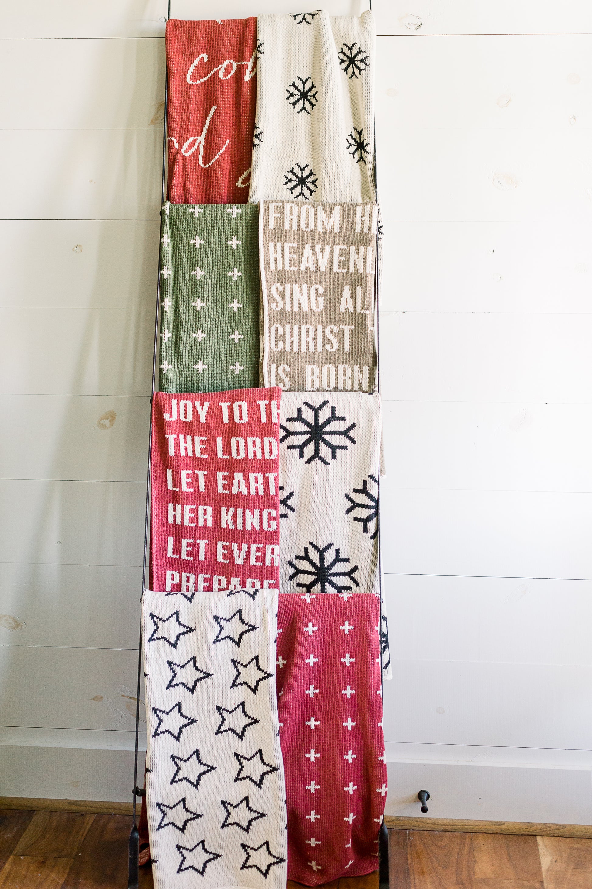 Joy to the World Recycled Cotton Throw Blanket | Made in USA