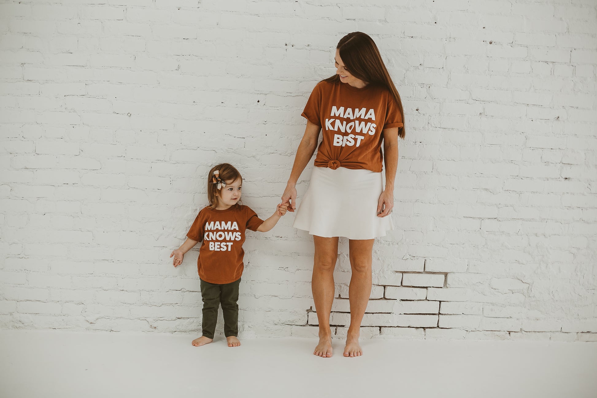 Made in the USA | Mama Knows Best Kid S/S Crewneck Tee - Sunburn