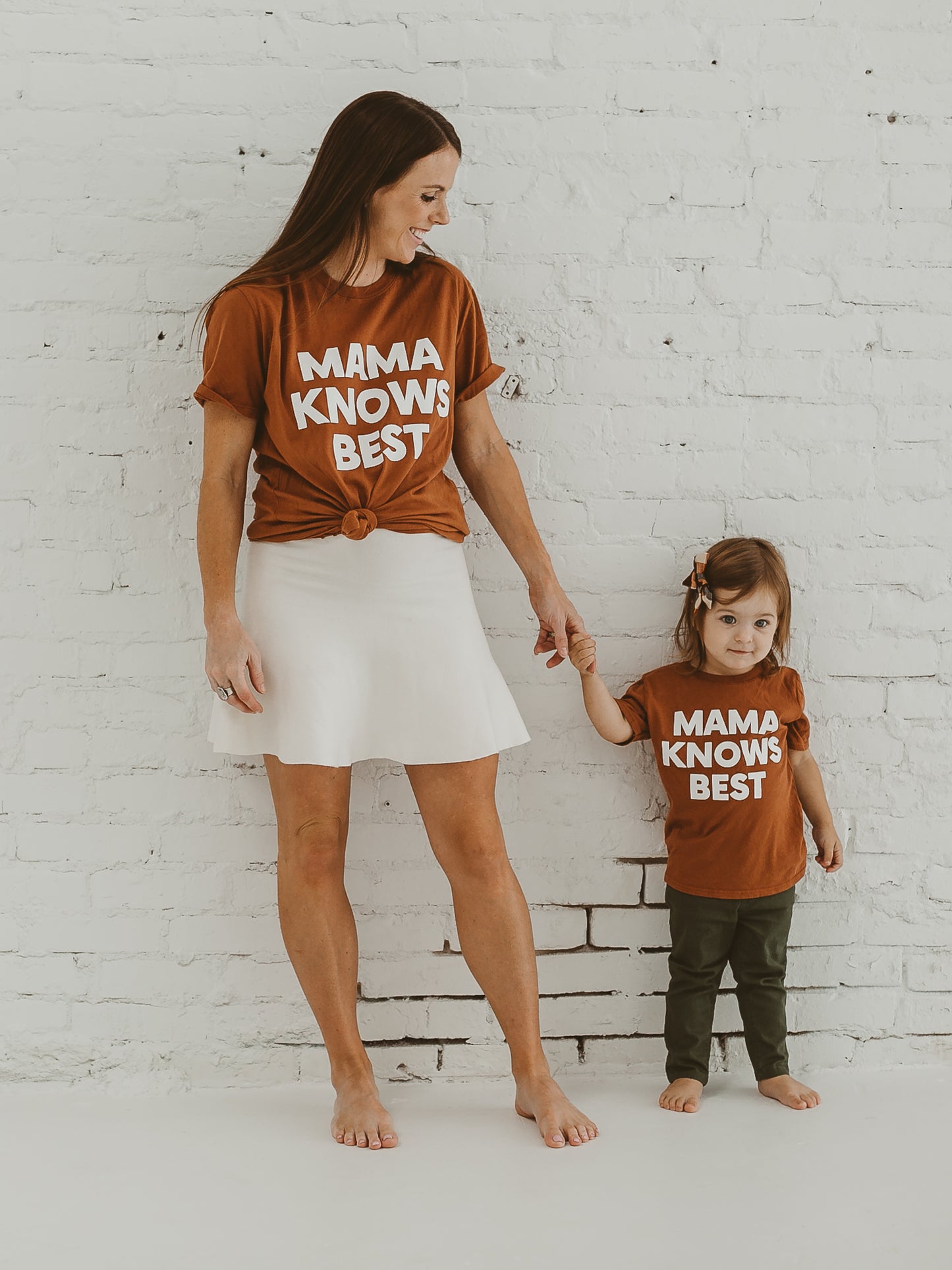 Made in the USA | Mama Knows Best Kid S/S Crewneck Tee - Sunburn