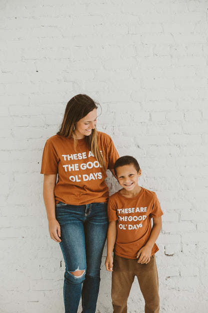Made in the USA | These Are The Good Ol' Days Unisex S/S Crewneck Tee - Sunburn