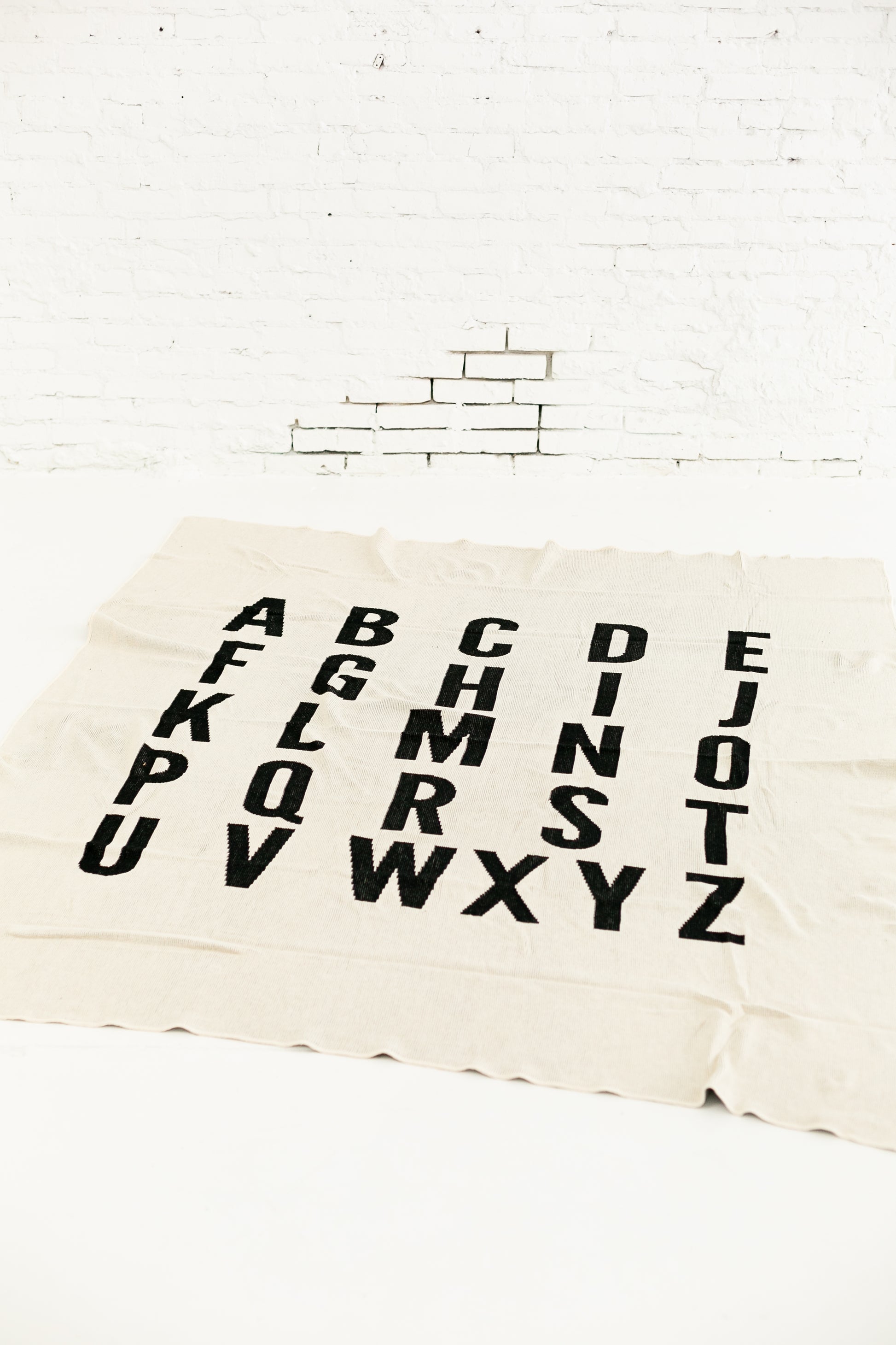 ABC Recycled Cotton Throw Blanket | Made in USA