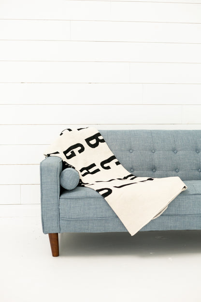 ABC Recycled Cotton Throw Blanket | Made in USA