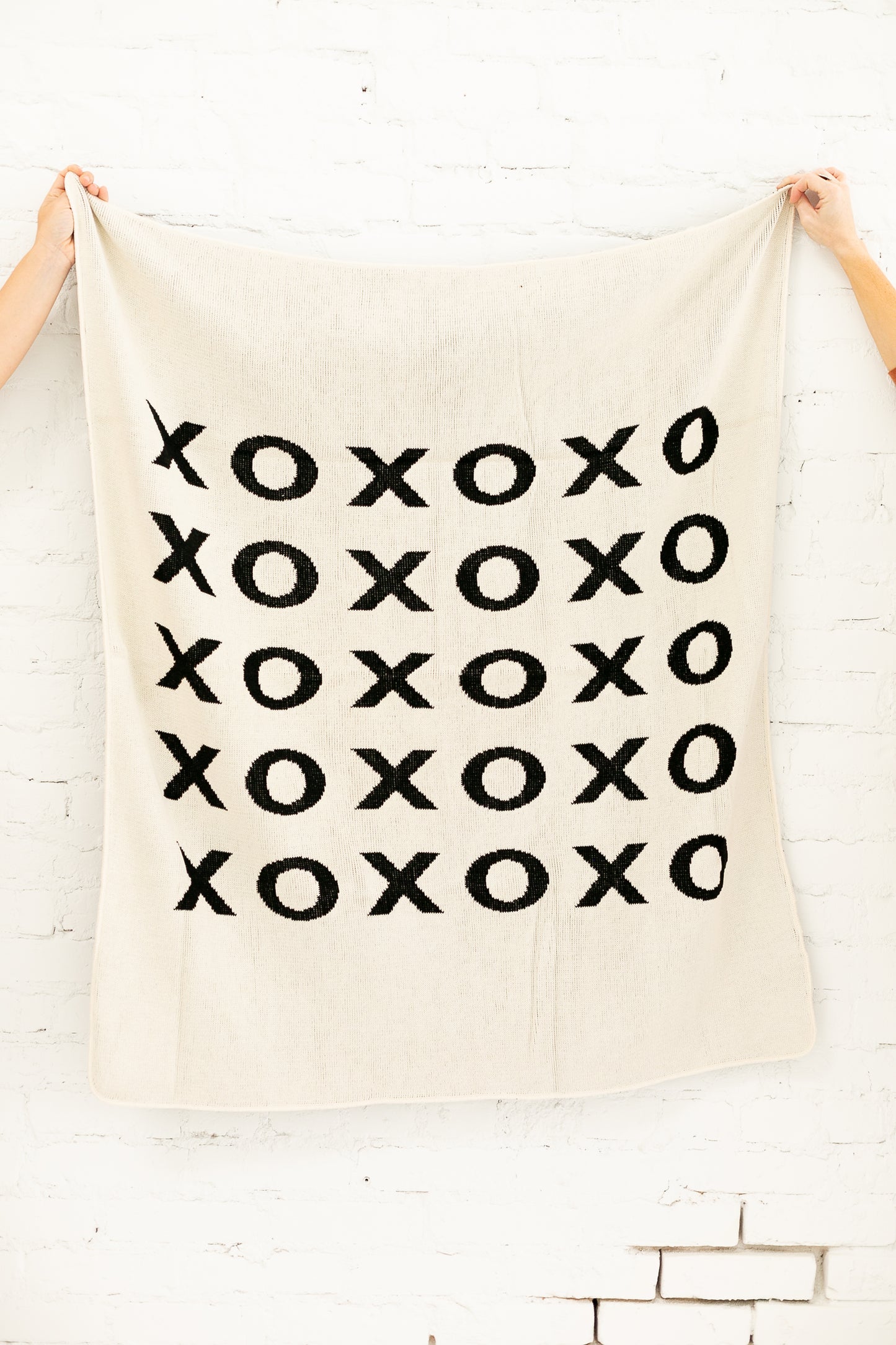 XO Recycled Cotton Throw Blanket | Made in USA