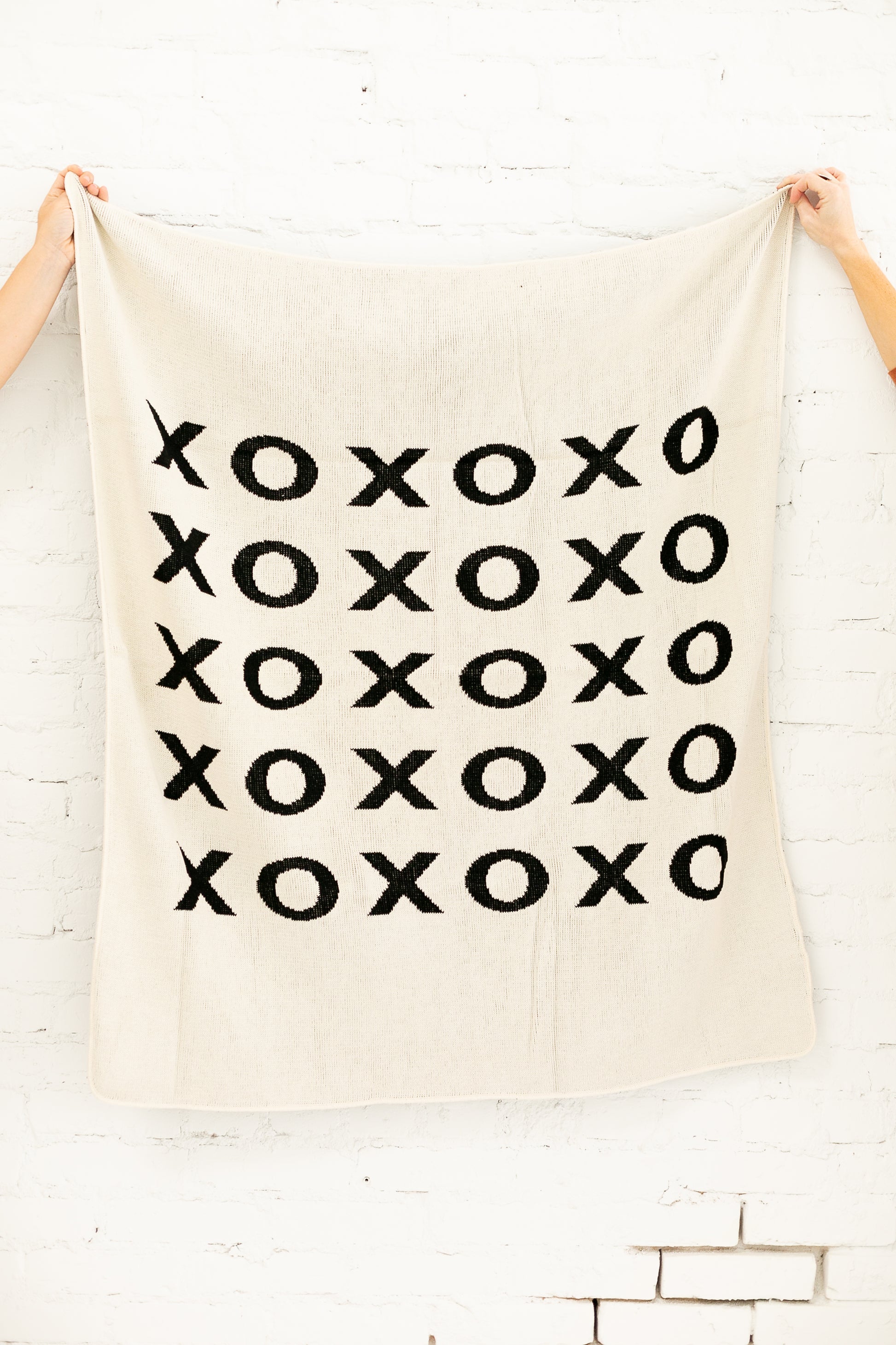 XO Recycled Cotton Throw Blanket | Made in USA
