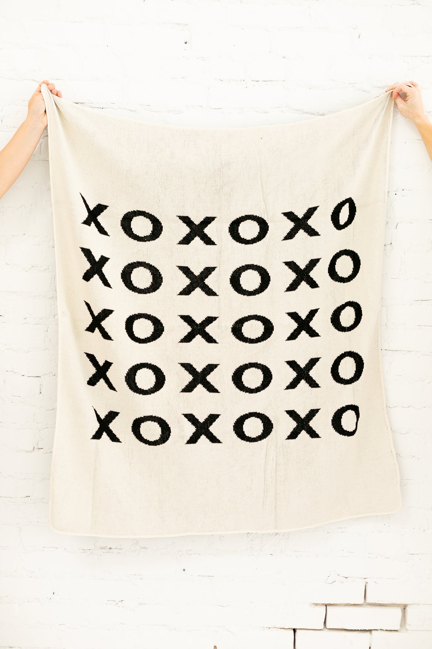 XO Recycled Cotton Throw Blanket | Made in USA